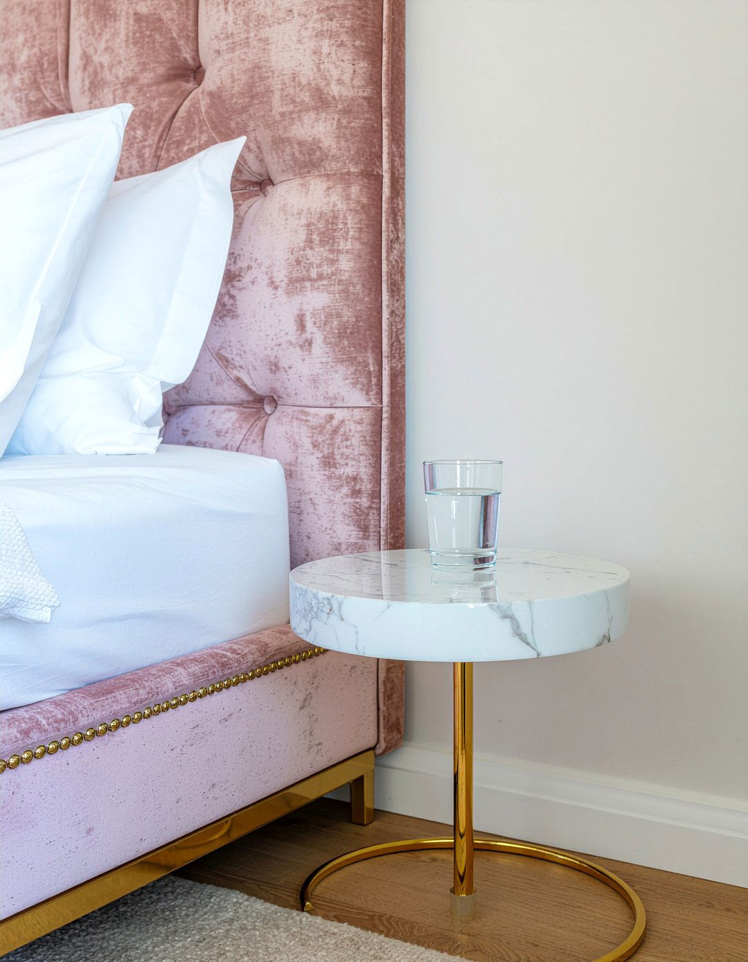 Marble top nightstand - 30 bedroom modern nightstands