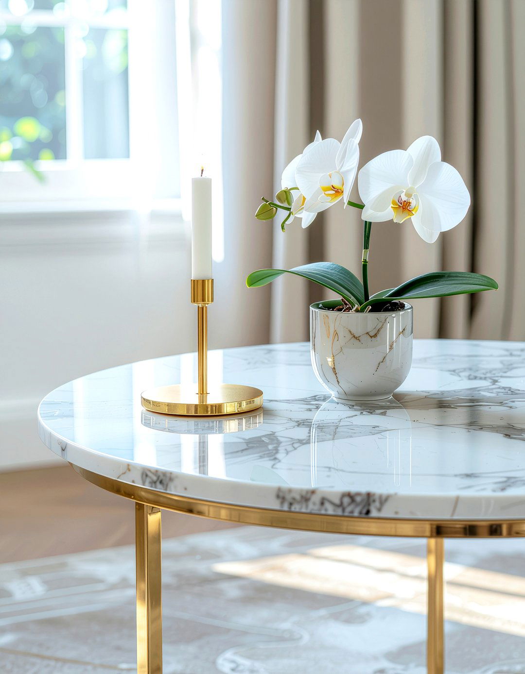 Marble top styling - 30 end table styling ideas