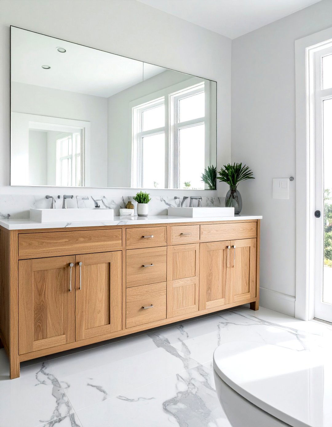 Marble vanity top - 30 coastal bathroom ideas