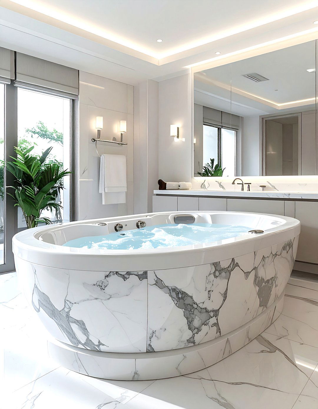 Marble whirlpool tub - 30 whirlpool tub ideas