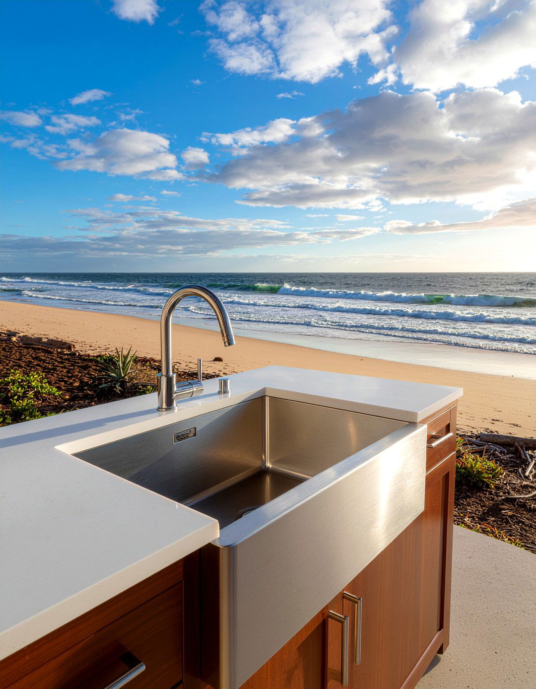 Marine grade outdoor sink - 30 outdoor kitchen sink ideas