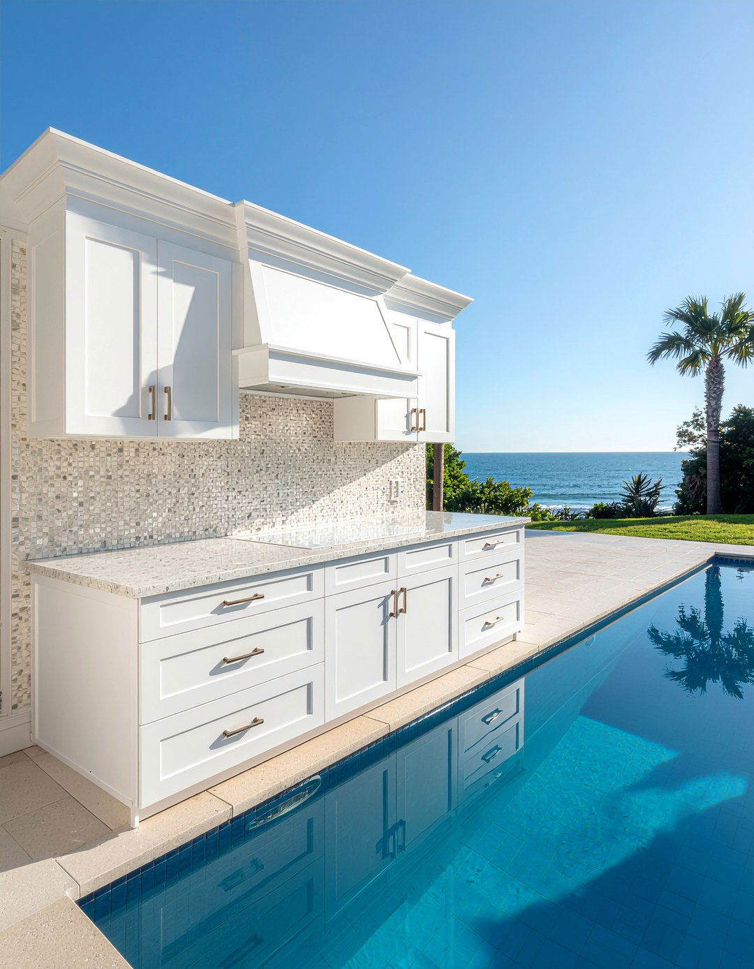 Marine grade polymer cabinets - 30 outdoor kitchen cabinet ideas
