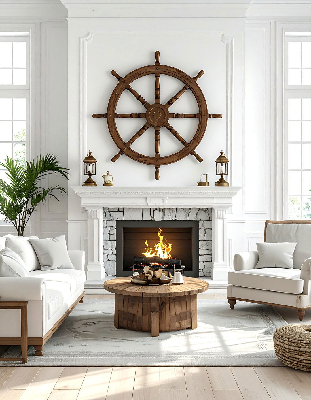 Maritime Ship Wheel Theme - 30 world traveler decor ideas