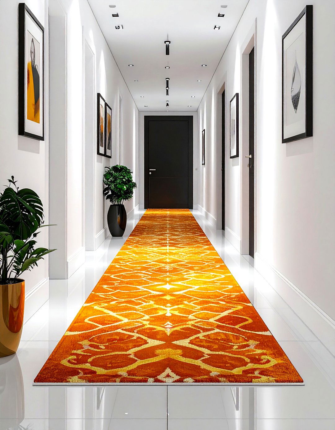 Marmalade Hallway Runner - 30 orange decor ideas