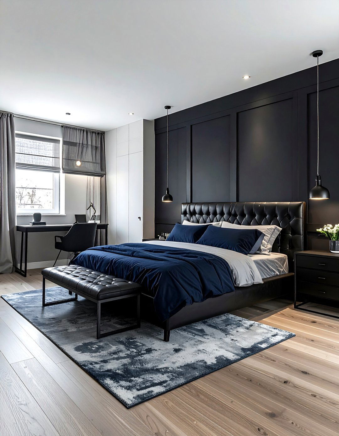 Masculine Square Bedroom - 30 square bedroom ideas