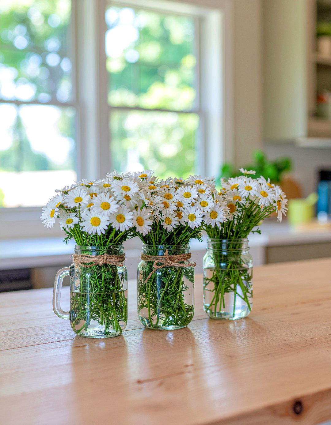 Mason Jar Cluster - 30 kitchen centerpiece ideas