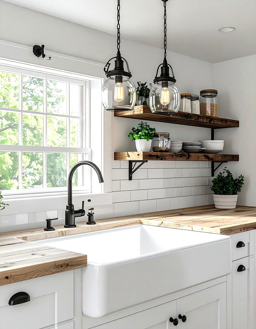 Mason Jar Kitchen Sink Light - 30 industrial pendant kitchen ideas