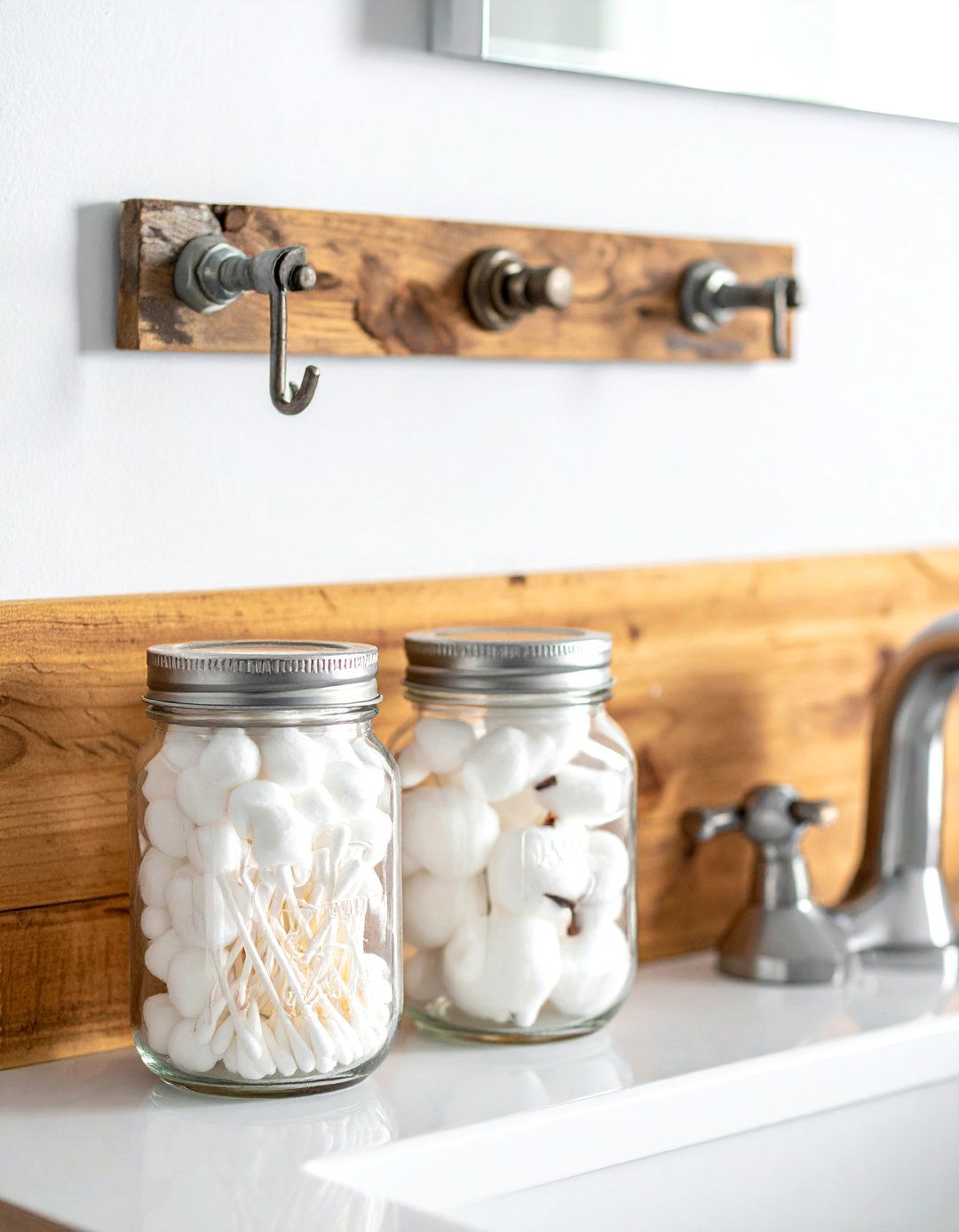 Mason Jar Organizer - 30 bathroom upcycled ideas