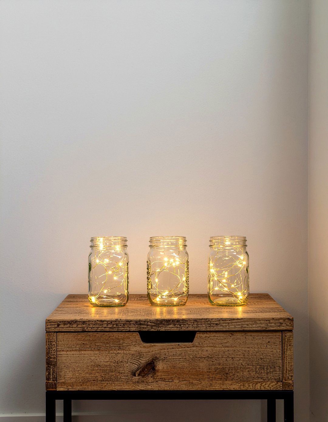 Mason Jar String Lights - 30 bedroom string lights ideas