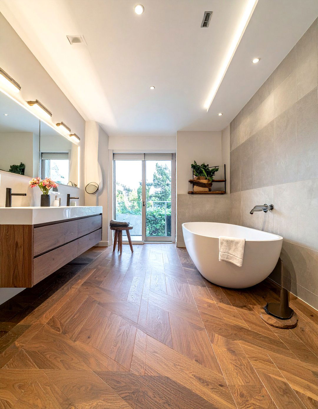 Master Bathroom Wood Floor - 30 wood floor bathroom ideas