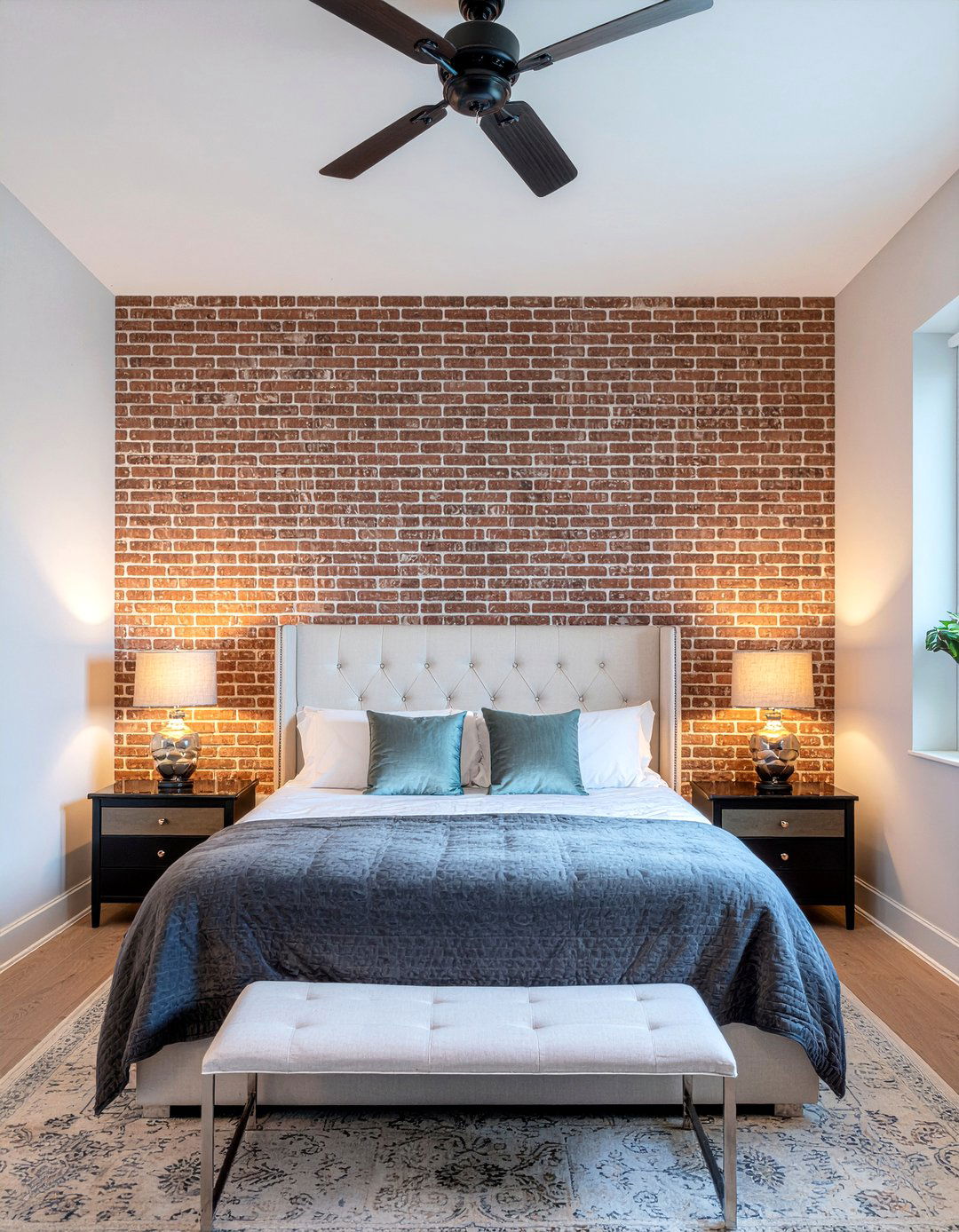 Master Bedroom Brick - 30 bedroom brick wall ideas