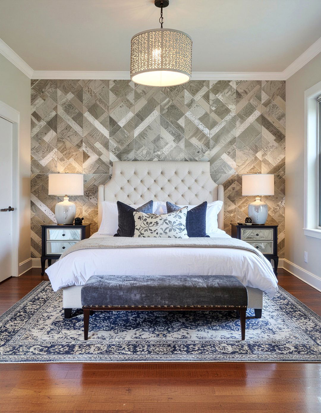 Master Bedroom Geometric Wallpaper - 30 bedroom geometric wallpapers