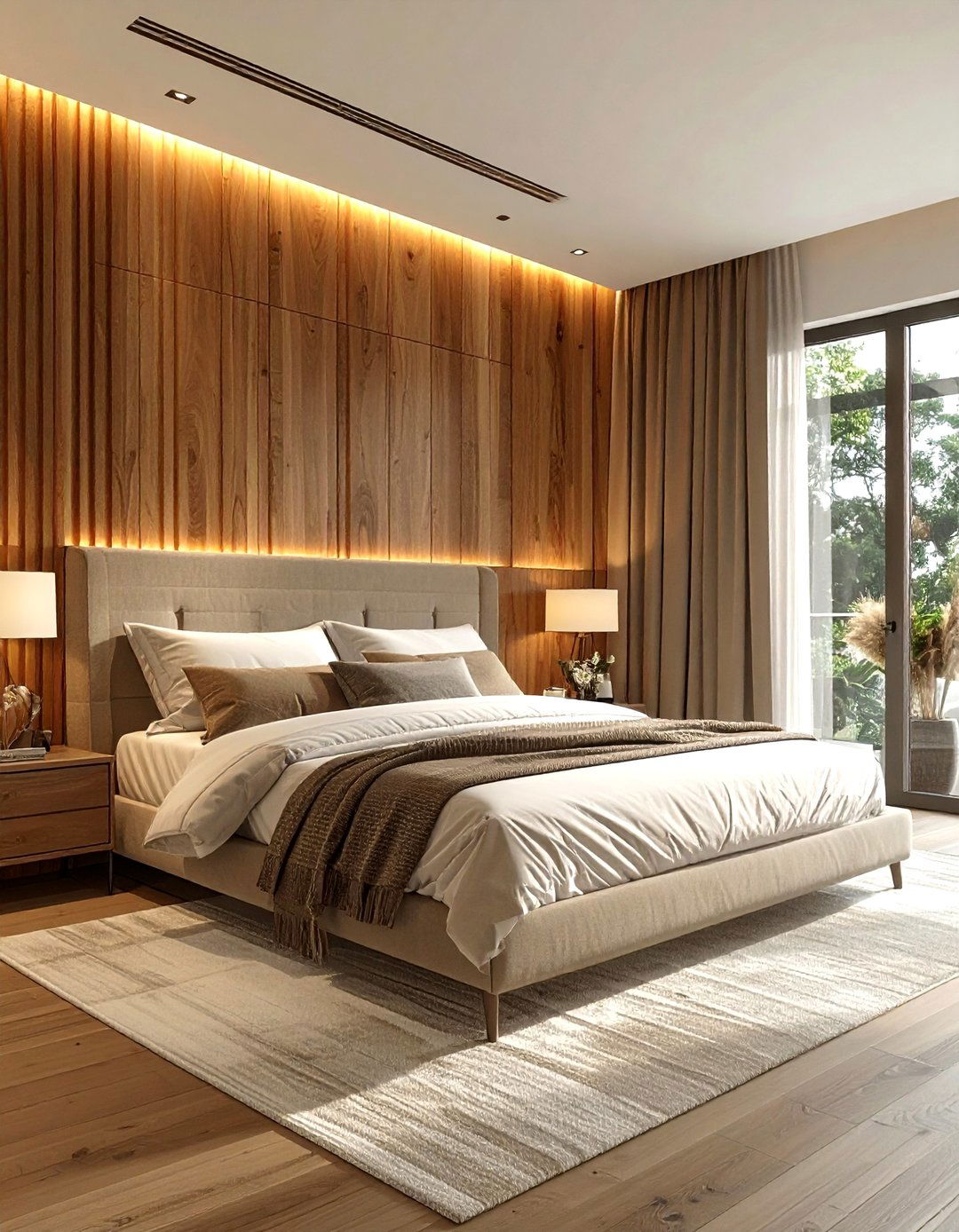 Master Bedroom Wood Accent Wall - 30 master suite ideas