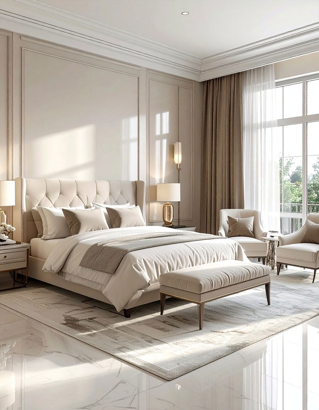 Master Suite With Seating - 30 model home bedroom ideas