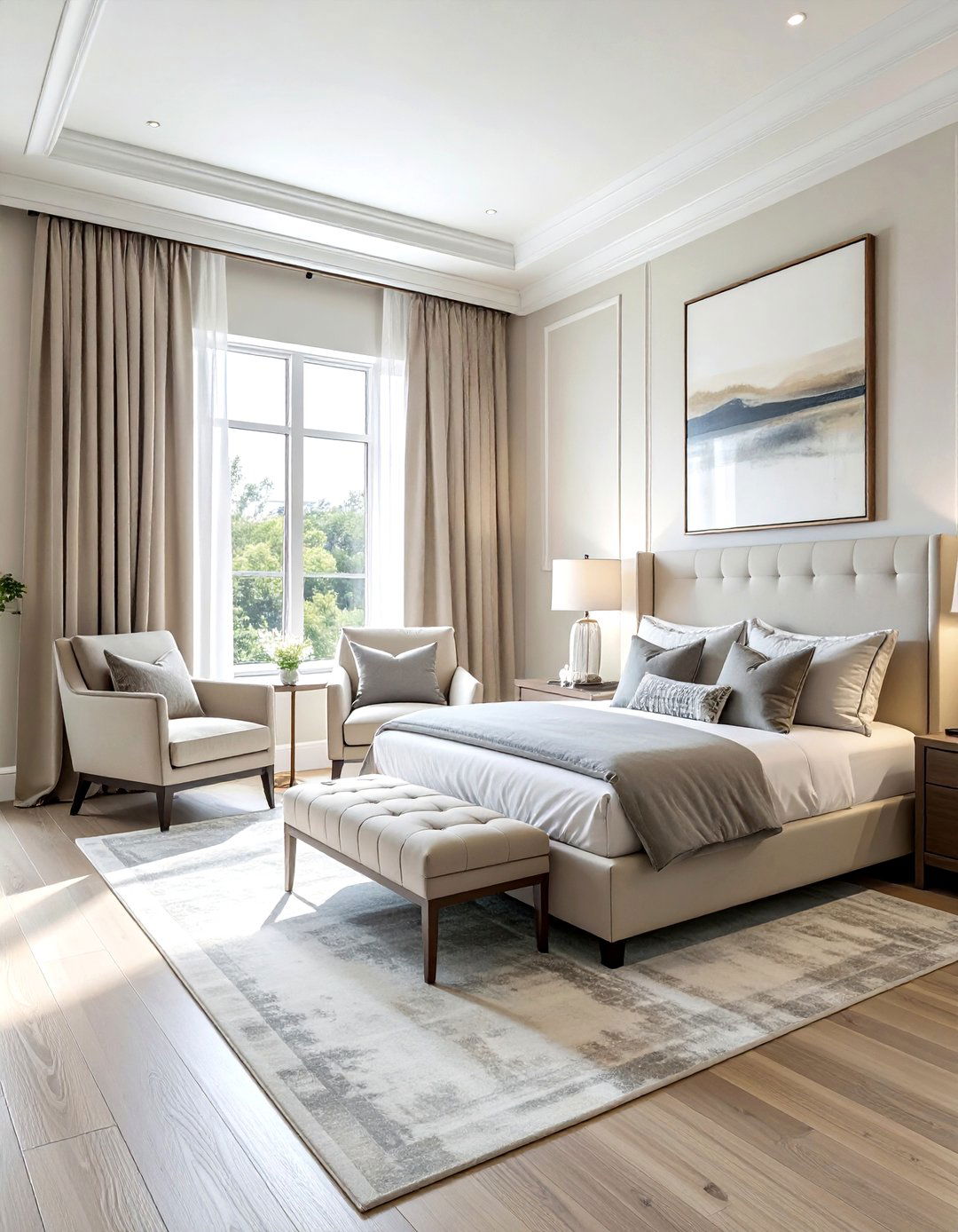 Master Suite With Sitting Area - 30 new construction bedroom ideas