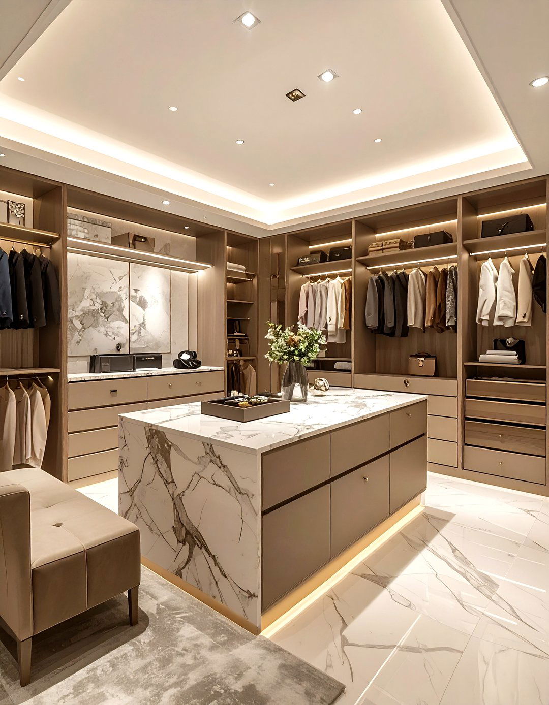 Master bedroom closet island - 30 bedroom closet organization