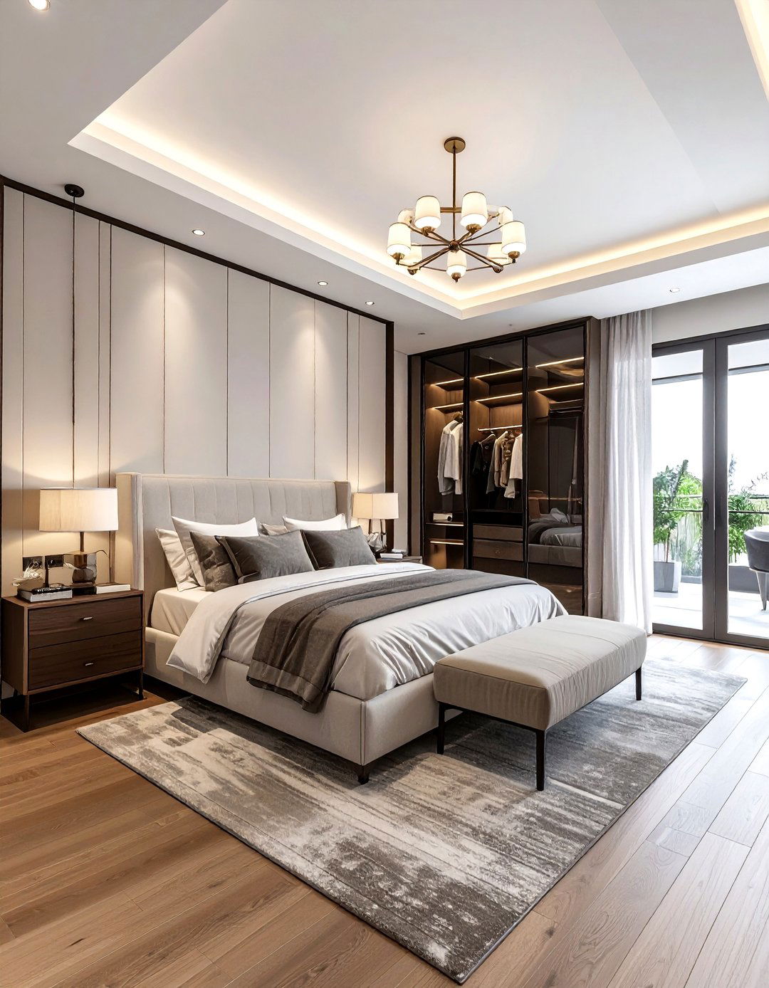 Master bedroom layout with walk in closet - 30 bedroom floor plan ideas