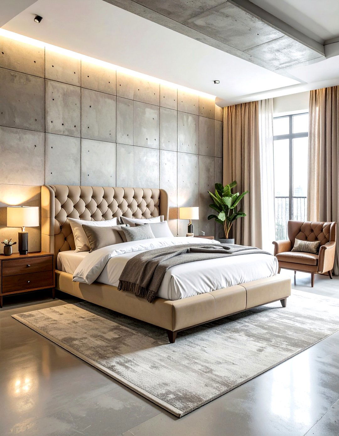 Master industrial beige bedroom - 30 industrial beige bedroom ideas