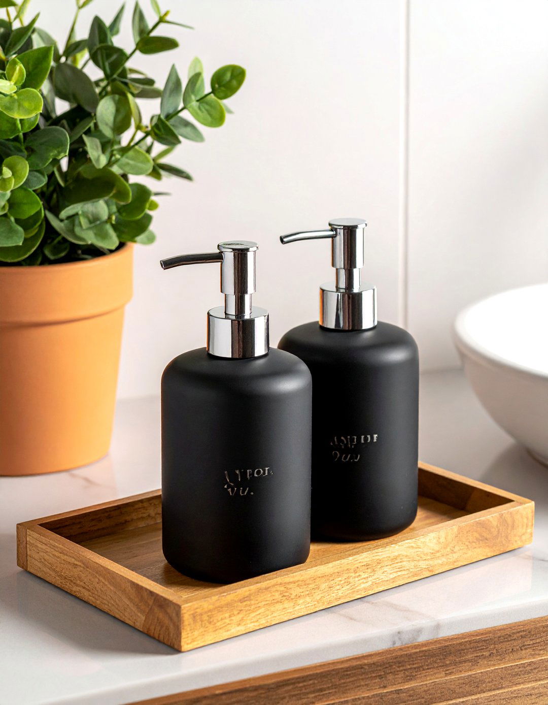 Matching soap dispenser set - 30 bathroom registry ideas