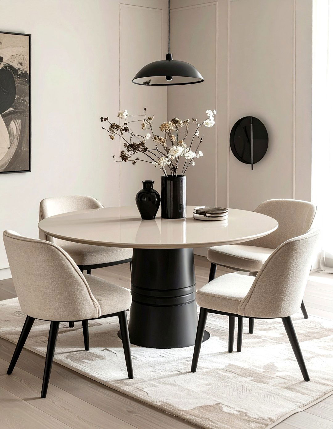 Matte Beige Dining Table - 30 beige dining room furniture ideas