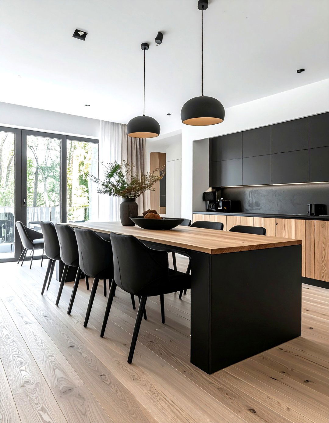 Matte Black Cabinet Pull - 30 warm neutral dining room ideas