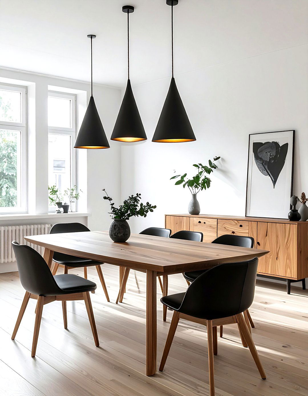 Matte Black Cone Sconce - 30 wall sconce dining room ideas