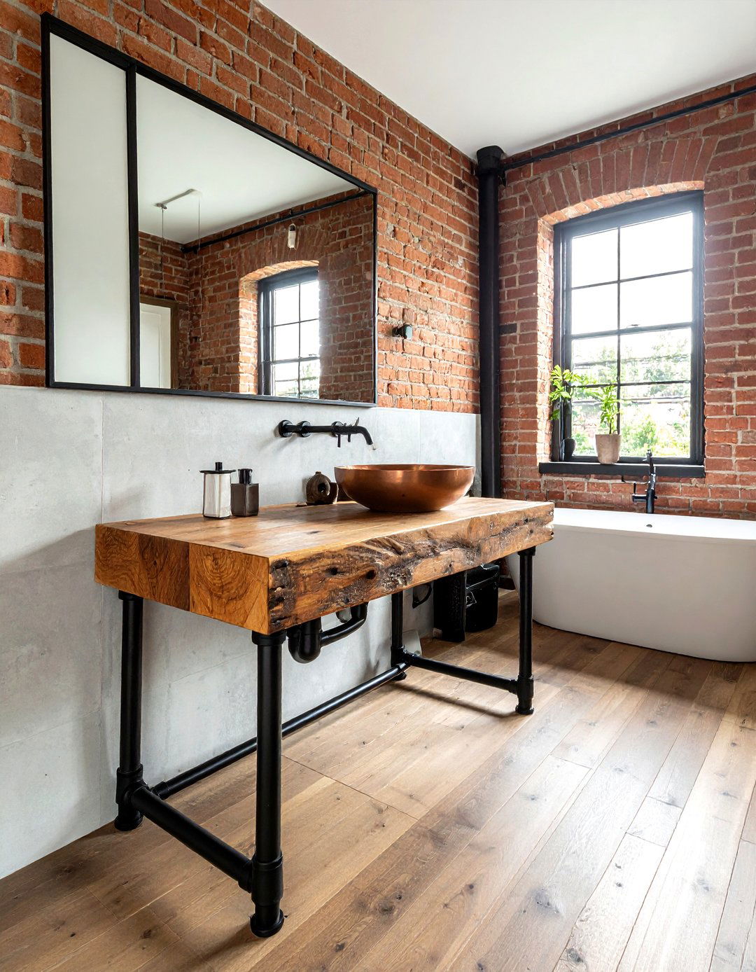 Matte Black Double Vanity - 30 double vanity ideas