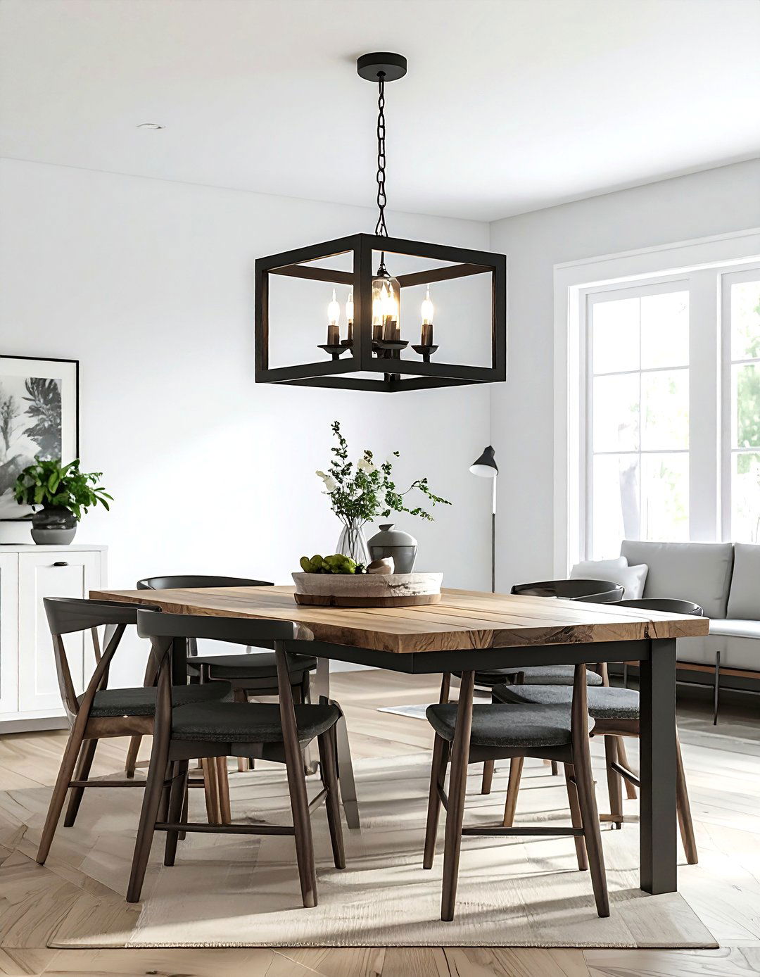 Matte Black Farmhouse Chandelier - 30 dining room chandelier ideas