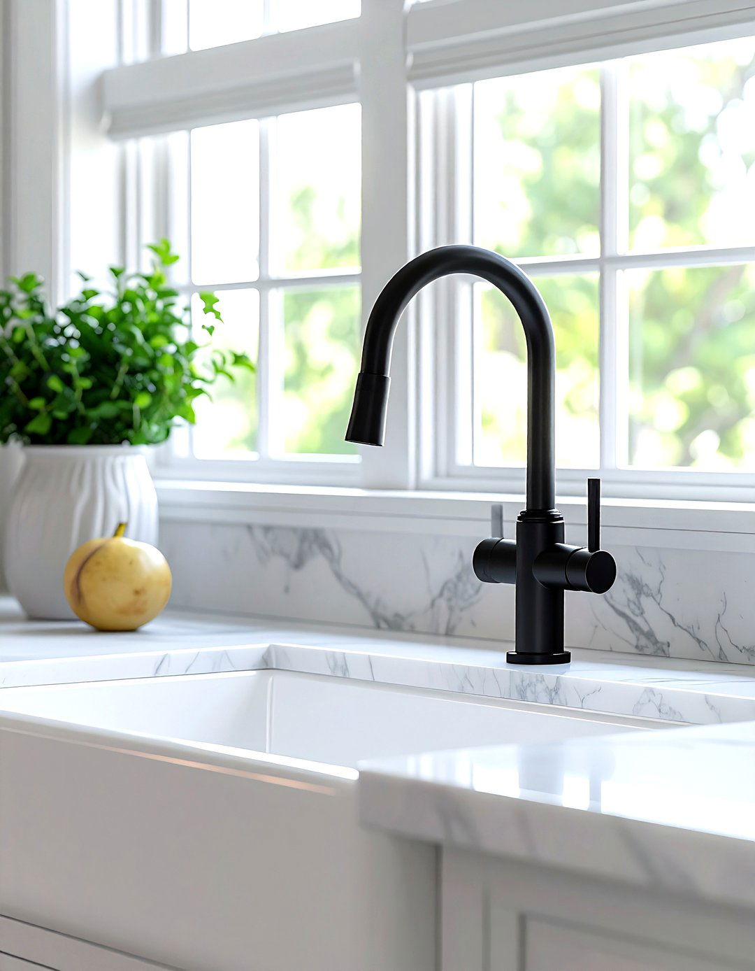 Matte Black Faucet - 30 kitchen finishing touches ideas