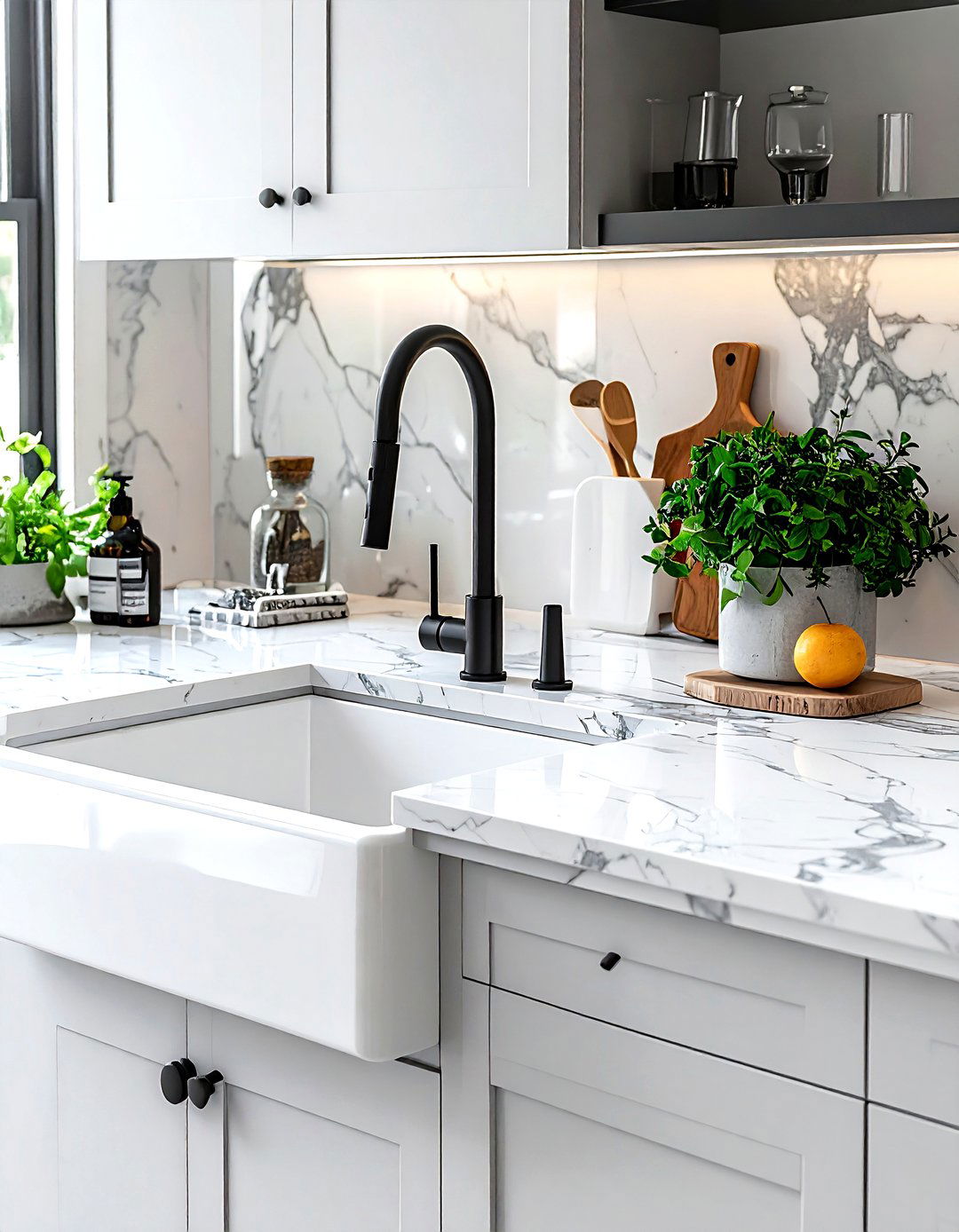 Matte Black Faucet - 30 kitchen refresh ideas