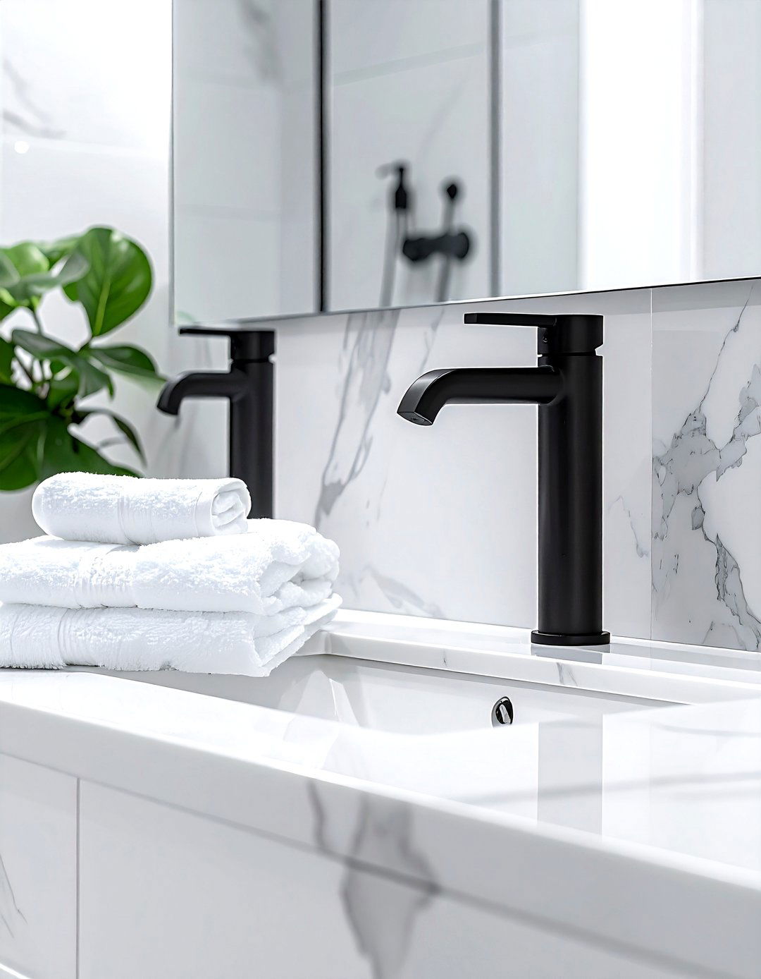 Matte Black Faucet - 30 metal accent ideas