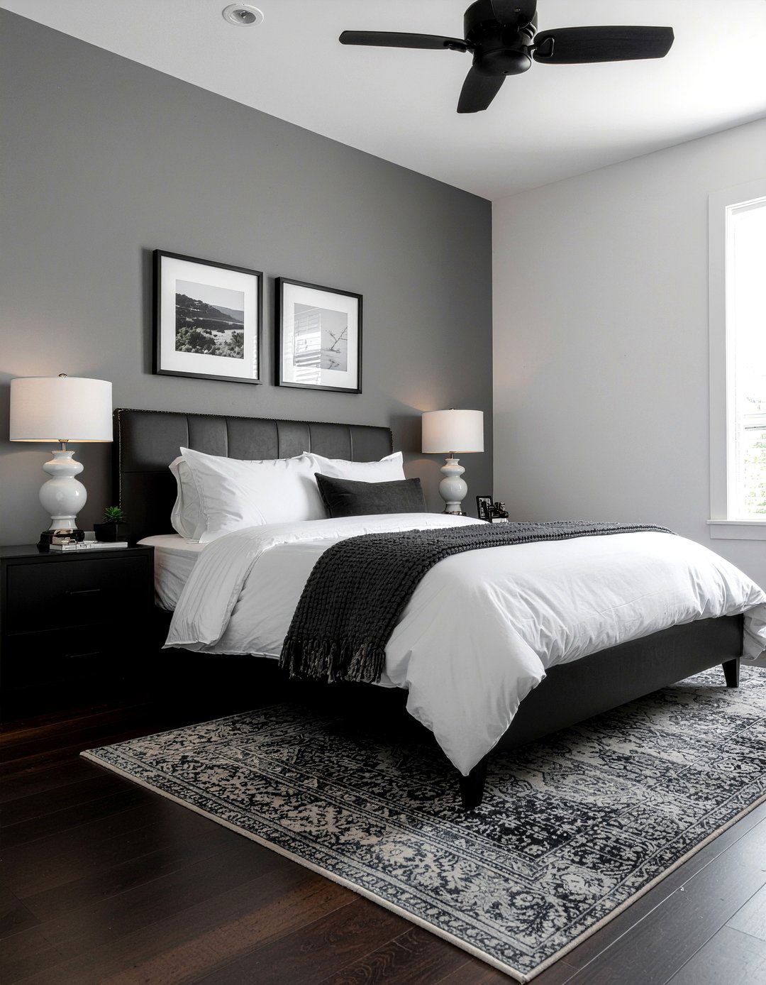 Matte Black Finishes - 30 dark bedroom ideas
