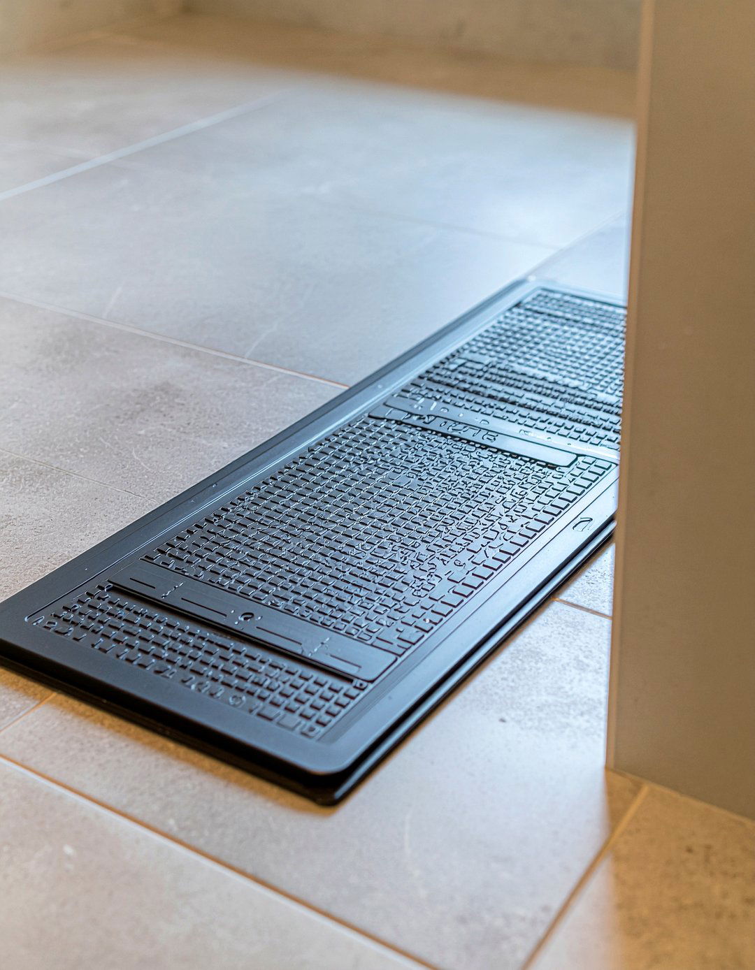 Matte Black Floor Drain - 30 matte black bathroom hardware ideas