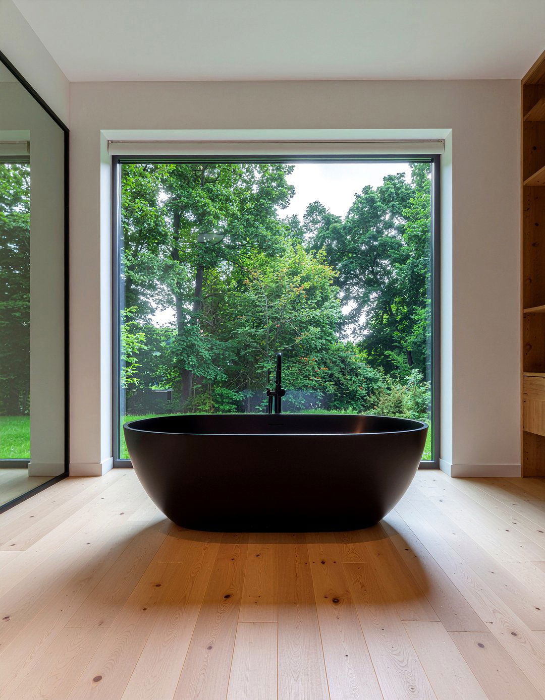 Matte Black Freestanding Tub - 30 matte black bathroom ideas