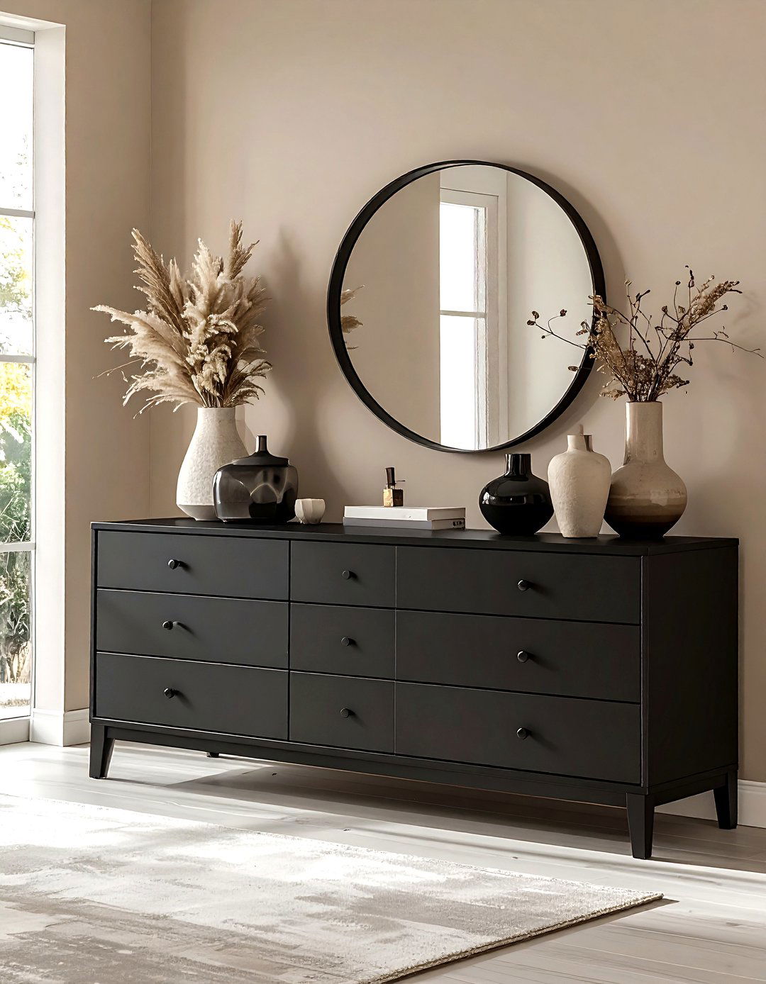 Matte Black Furniture - 30 contemporary black bedroom ideas