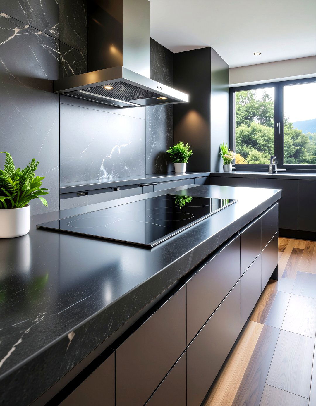 Matte Black Induction Cooktop - 30 induction cooktop kitchen ideas