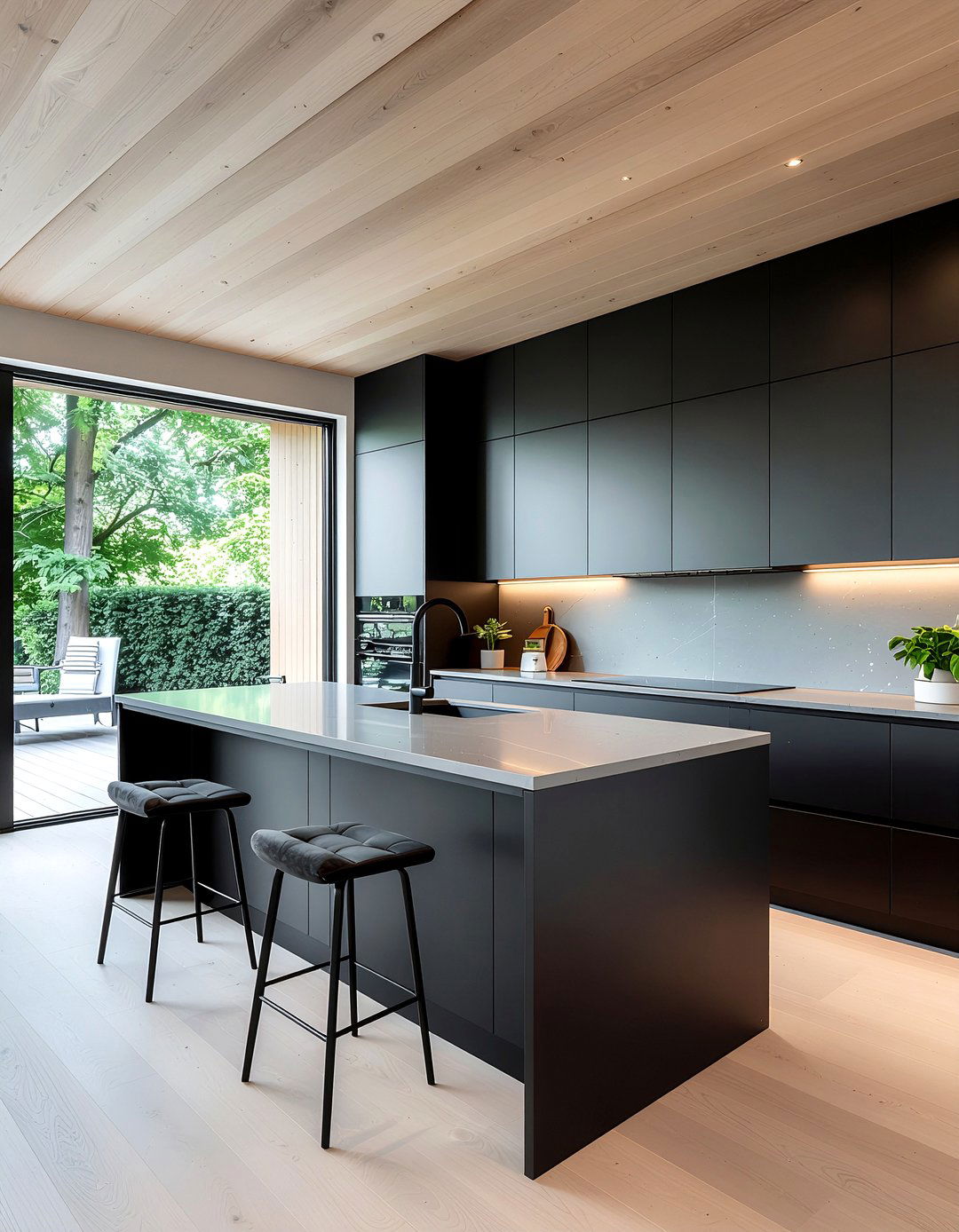 Matte Black Kitchen - 30 parade of homes kitchen ideas