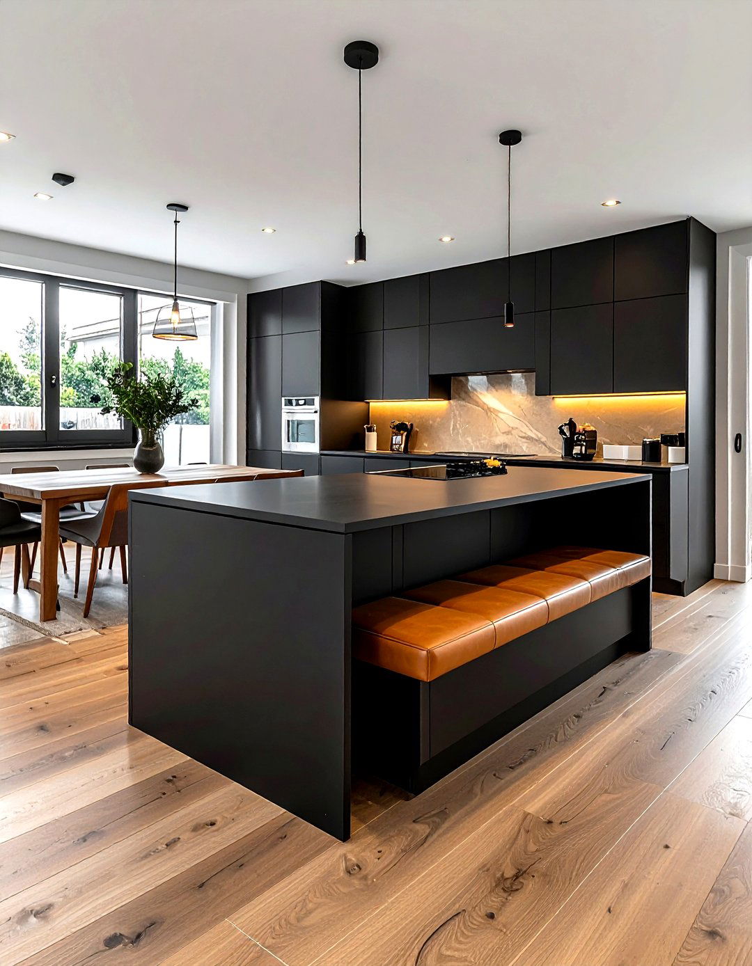 Matte Black Kitchen Bench Seat - 30 matte black kitchen ideas
