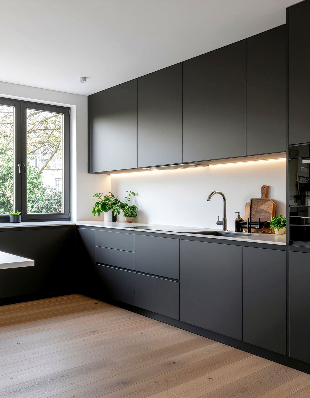 Matte Black Kitchen Cabinets - 30 black kitchen ideas