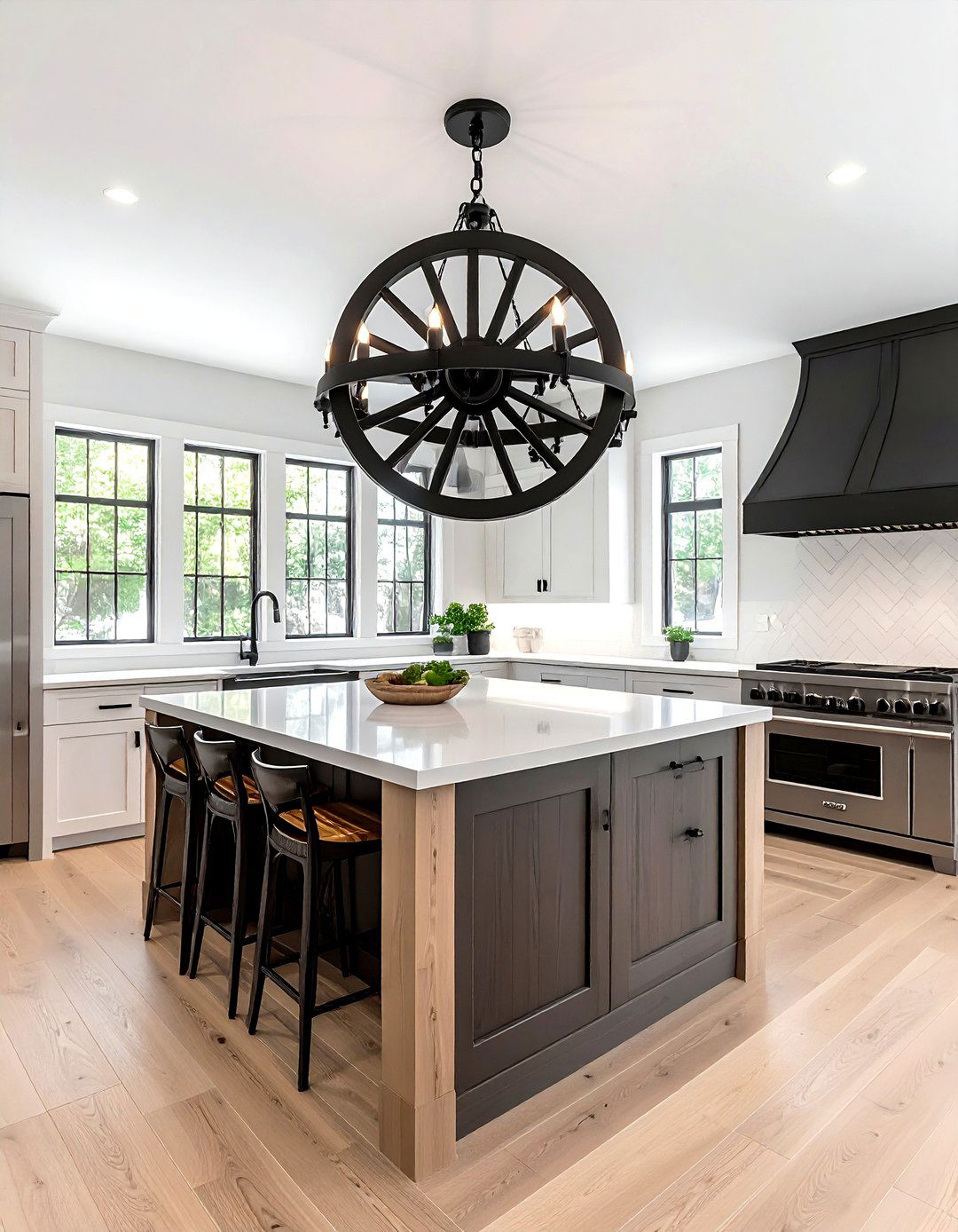 Matte Black Kitchen Chandelier - 30 kitchen chandelier ideas