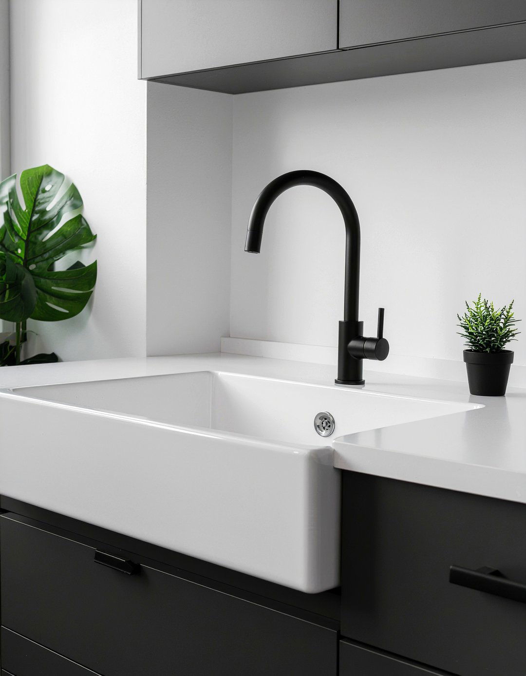 Matte Black Kitchen Faucet - 30 elegant kitchen ideas