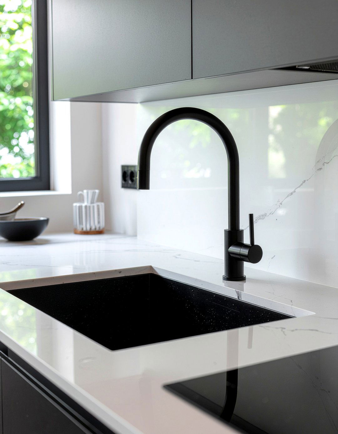 Matte Black Kitchen Faucet - 30 modern kitchen ideas