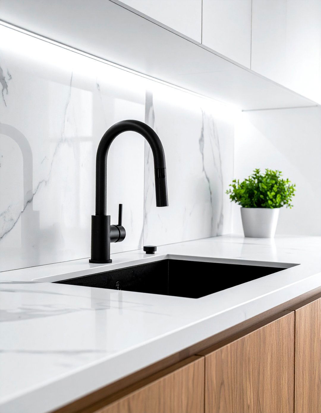 Matte Black Kitchen Faucet - 30 touchless faucet ideas