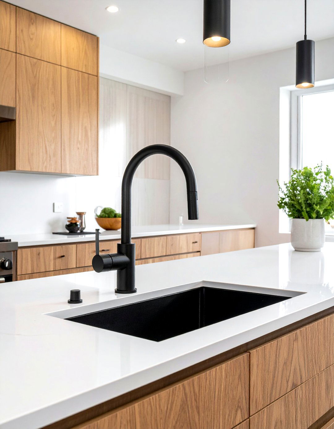 Matte Black Kitchen Faucet - 30 Waterstone kitchen ideas