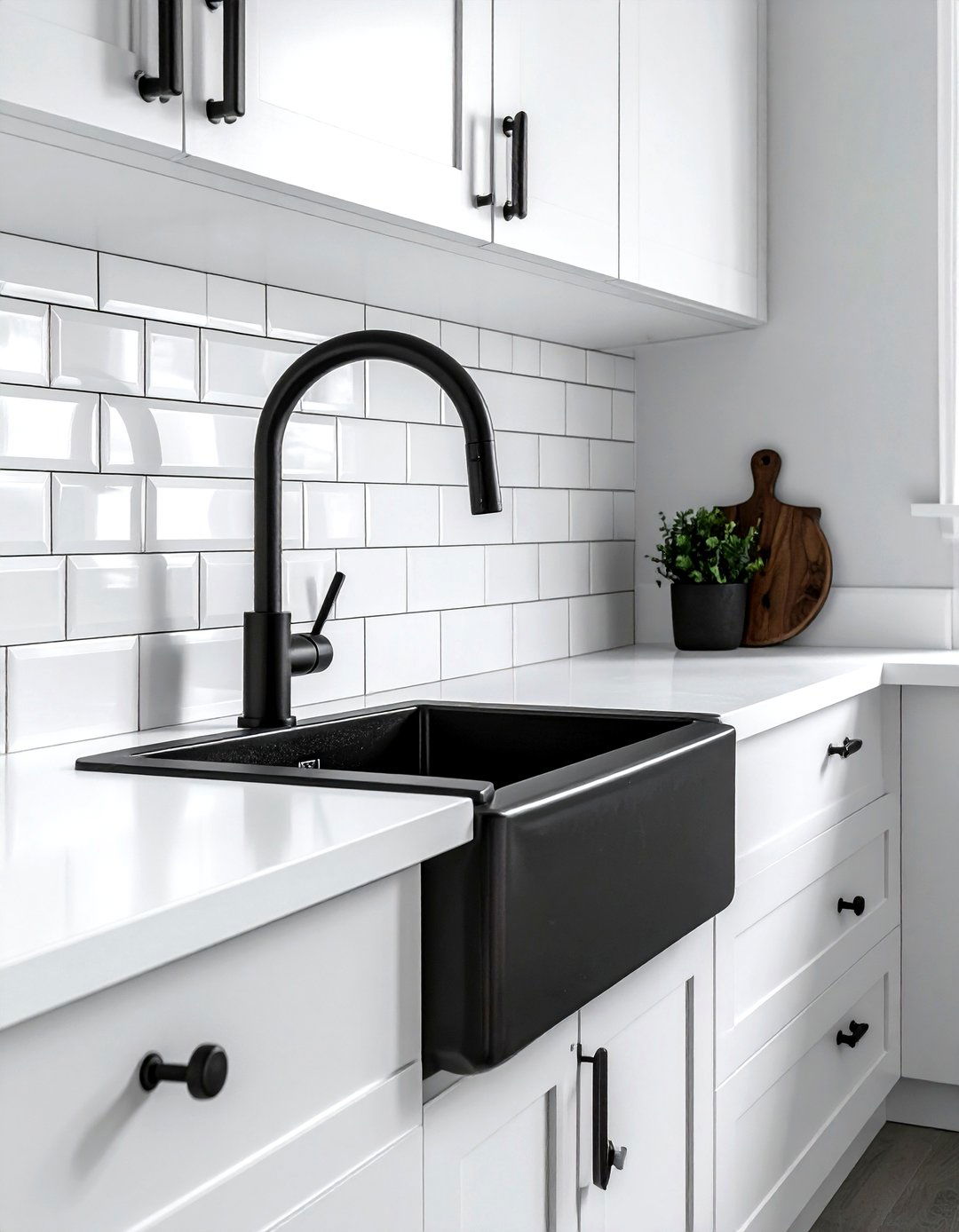 Matte Black Kitchen Hardware - 30 dark decor ideas