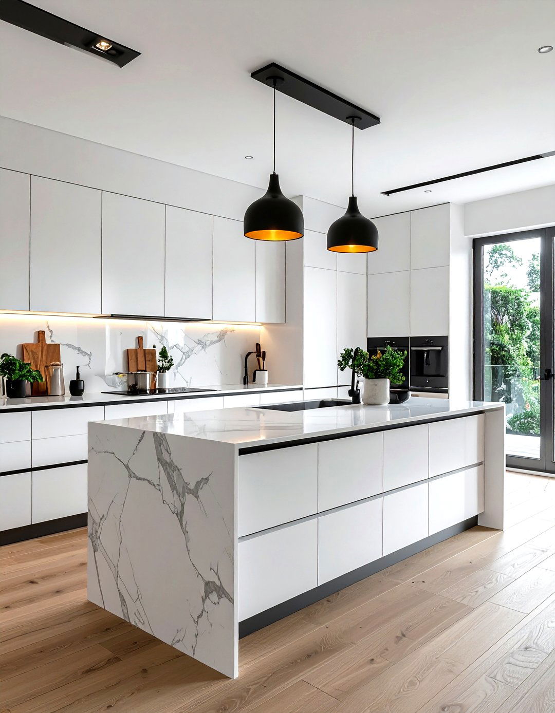 Matte Black Kitchen Light - 30 flush mount kitchen light ideas