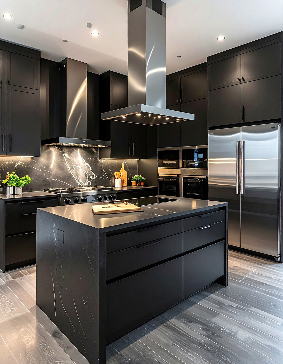Matte Black Kitchen Steel Appliance - 30 matte black kitchen ideas