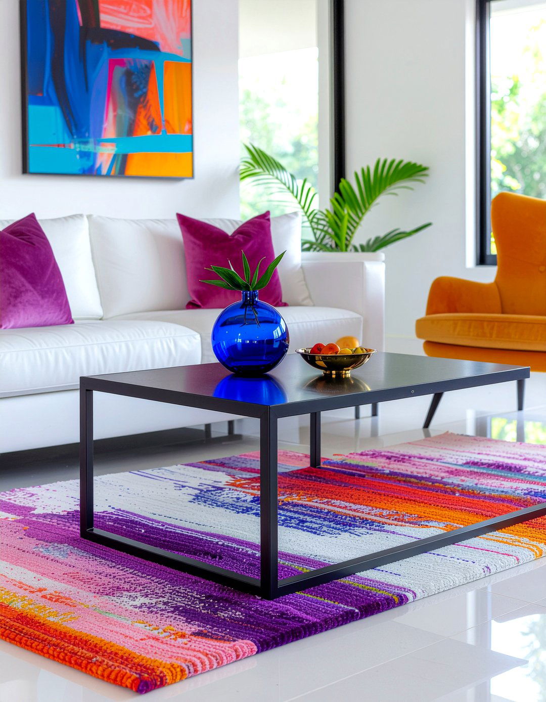 Matte Black Metal Coffee Table - 30 living room metal coffee tables