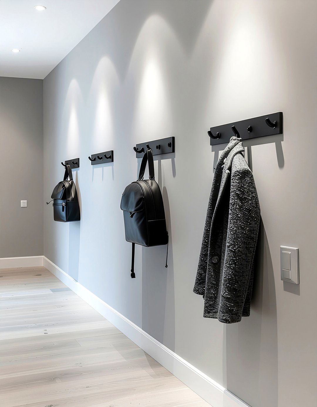 Matte Black Metal Hook - 30 entryway hook ideas