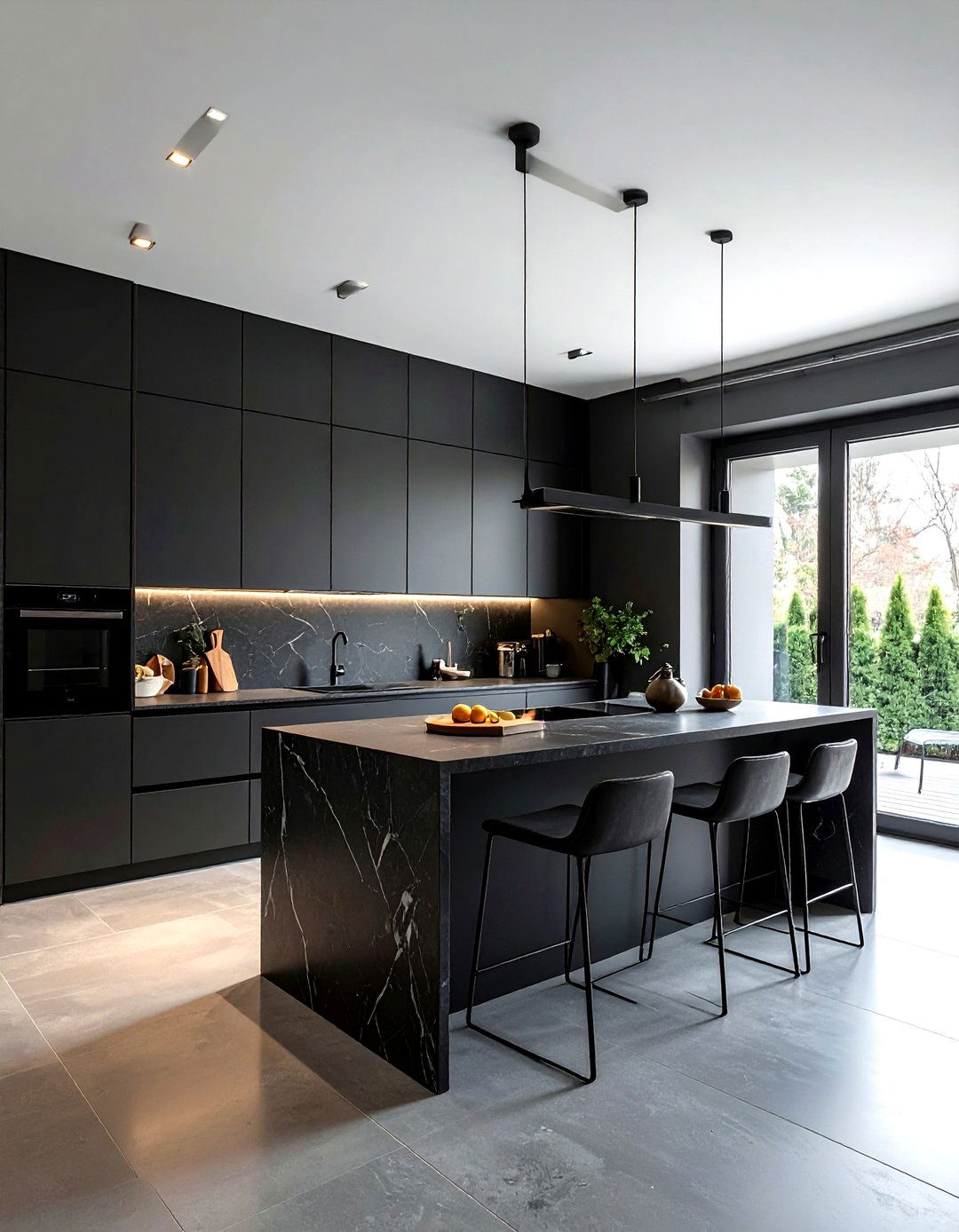 Matte Black Steel Kitchen - 30 metal kitchen ideas